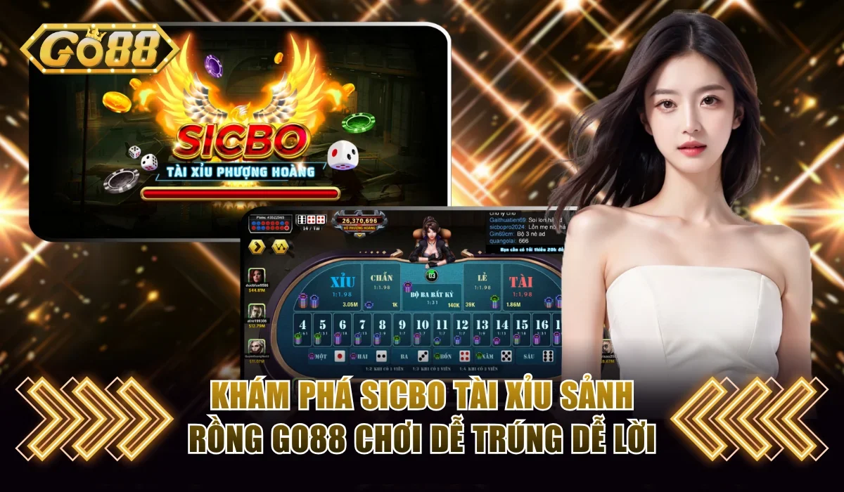 Khám Phá Sicbo Tài Xỉu Sảnh Rồng Go88 Chơi Dễ Trúng Dễ Lời 1 Sicbo tài xỉu sảnh rồng Go88